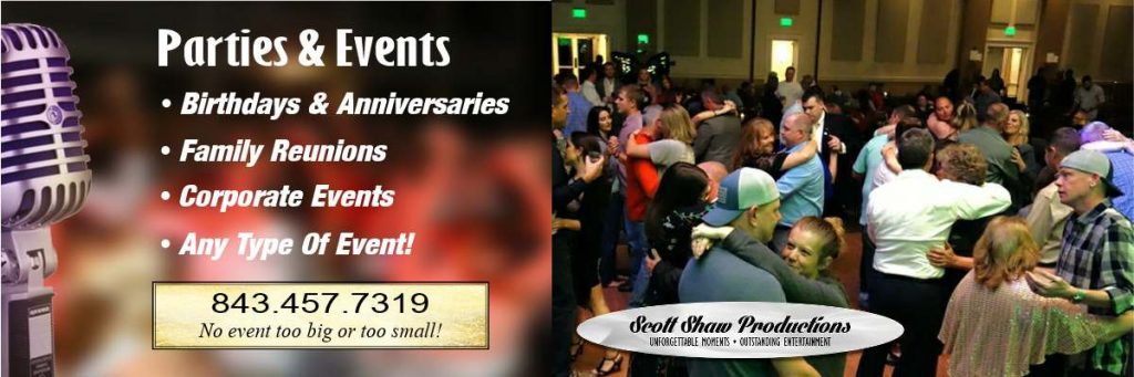 Scot Shaw Productions provides professional DJ Entertainment for your wedding reception, private party and special event