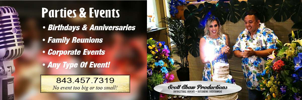 Scot Shaw Productions provides professional DJ Entertainment for your wedding reception, private party and special event