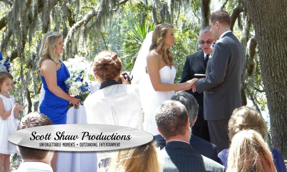 A Wedding Under The Oak Tree A Wedding Ceremony Under a Sprawling Ancient Oak.