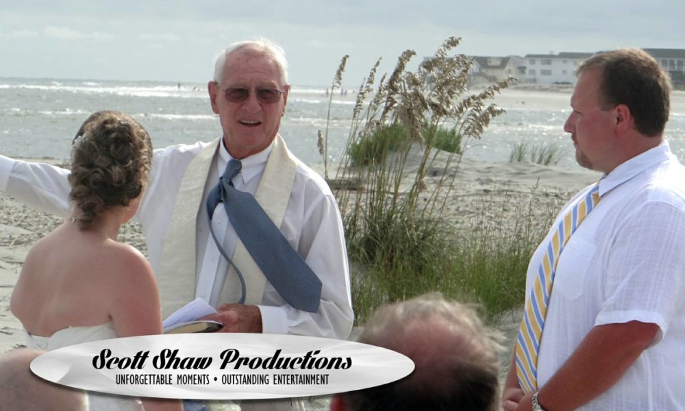 A Wedding Ceremony in Holden Beach, NC A wedding ceremony on a private beach in Holden Beach, NC