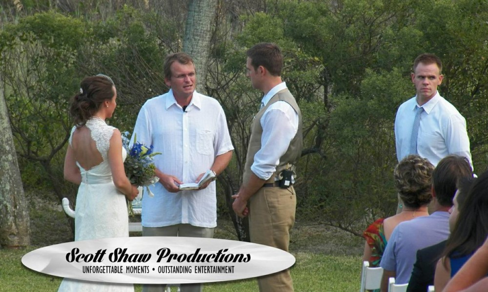 A Low Country Wedding Ceremony at the beach A wedding ceremony at a beach house by the ocean in Myrtle Beach, SC