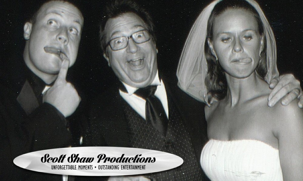 DJ Scott Shaw In The Photo Booth With The Bride And Groom