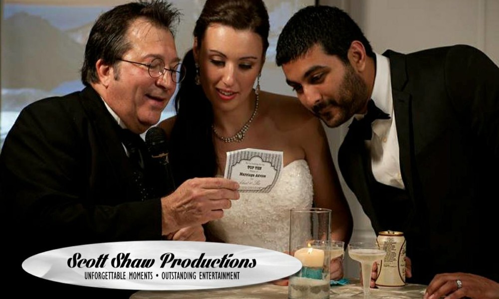DJ Scott Shaw Share A Top Ten List Reason DJ Scott Shaw Shares A Top Ten Wedding Reason with the Bride and Groom